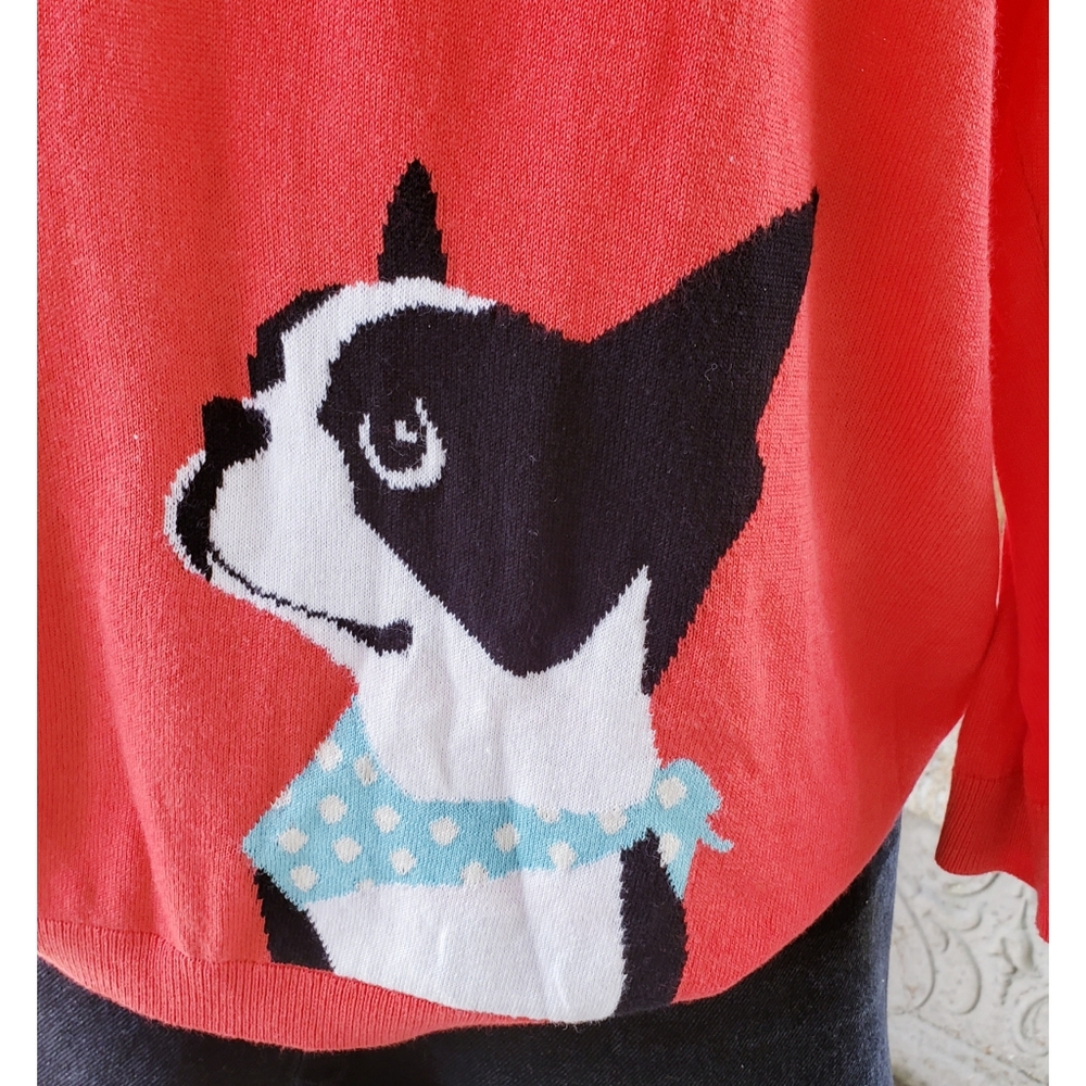 Sold☆ Talbot's Cotton Puppy Tunic Sweater - Picture 3 of 5